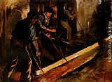 Famous Mill Paintings - Forging Steel, The Steel Mill